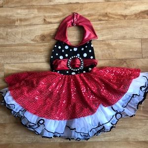 Weissman dance costume: halter, tutu & belt